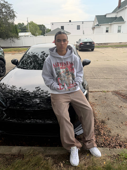 Grey "Stop War" Hoodie